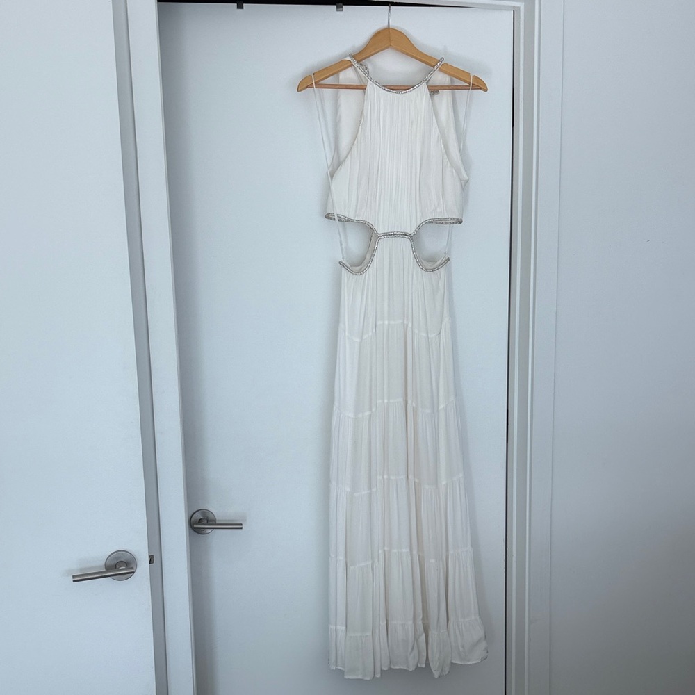 Alice + Olivia White Maxi Dress